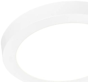 Zewnetrzna Zestaw 6 reflektorów wpuszczanych lub natynkowych biały 18 cm z LED z 3-stopniową funkcją ściemniania do ciepłej barwy - Trans Oswietlenie zewnetrzne