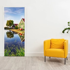 Fototapeta na drzwi - młyny holenderskie (95x205cm)