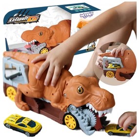 Woopie dinozaur wyrzutnia samochodów + auto 1szt.