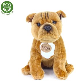Rappa Pluszowy pies Stratfordshire Bull Terrierbrązowy, 30 cm