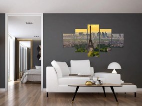 Obraz - Panorama Paryża (125x70 cm)