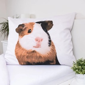 Biała bawełniana pościel dziecięca jednoosobowa 140x200 cm Guinea Pig – Jerry Fabrics