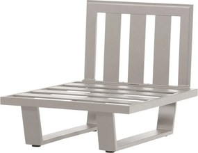 Szarobeżowy metalowy/tapicerowany fotel ogrodowy Bear – WOOOD