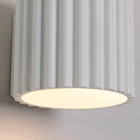 Kinkiet AURA biały G9 ryflowany SOLLUX  LIGHTING