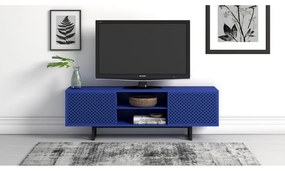 Niebieska szafka pod TV Woodman Camden Diamond