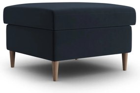 Ciemnoniebieski aksamitny podnóżek Kyoto – Cosmopolitan Design