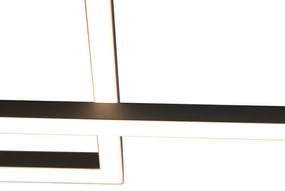 Lampa sufitowa antracytowa z LED, pilot zdalnego sterowania - RihaDesignerski Oswietlenie wewnetrzne