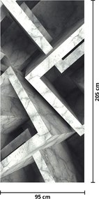 Fototapeta na drzwi - Abstrakcja kostek (95x205cm)