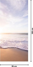 Fototapeta na drzwi - Piaszczysta plaża (95x205cm)