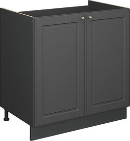 Szafka pod zlew anthrazit-gold landhaus 80x51.6x82 fame-line