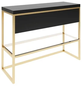 Szafka pod umywalkę nablatową BOSTON GOLD 100 cm złoty/czarny BALTICA DESIGN