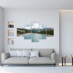 Obraz górskiego krajobrazu (125x70 cm)