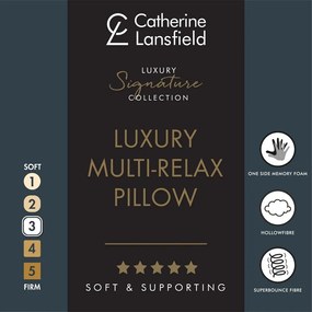 Poduszka wypełniona pianką pamięciową 48x74 cm Luxury Multi Relax – Catherine Lansfield
