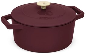 BerlingerHaus Żeliwna patelnia z pokrywką Leonardo 24 cm, 24 cm
