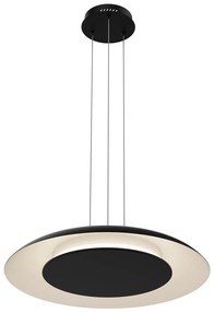 Lampa wisząca LED na lince PIATTINO LED/30W/230V 2700/3200/4000K śr. 40 cm czarna