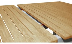 EXPERT WOOD - stół ogrodowy rozkładany aluminiowy 150/210 x 90 x 75 cm