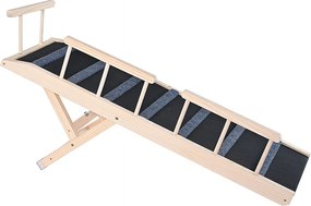 Rampa dla Psa SucceBuy, Składana Rampa dla Zwierząt, Długość 120,1 CM, Regulowana Wysokość od 35,1 do 70,1 CM