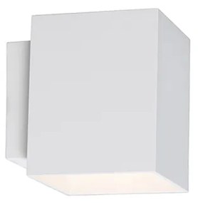 Lampa ścienna biała kwadratowa - Sola Nowoczesny Oswietlenie wewnetrzne