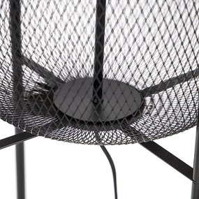 Nowoczesna czarna lampa stojąca - Bliss Mesh