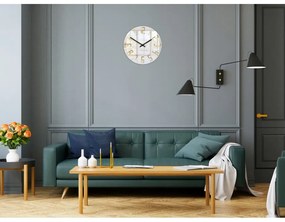 Zegar ścienny okrągły cichy nowoczesny akrylowy na ścianę duże cyfry loft