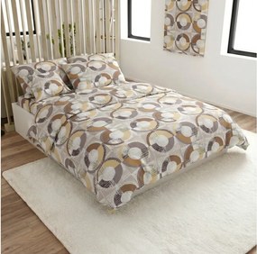 PrzytulneMieszkanie.pl PrzytulneMieszkanie.pl Pościel z mikrofibry CIRELLO brązowo-szara Rozmiar pościeli: 70 x 90 cm | 140 x 220 cm