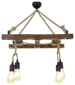 Brązowa lampa wisząca Halat – Opviq lights