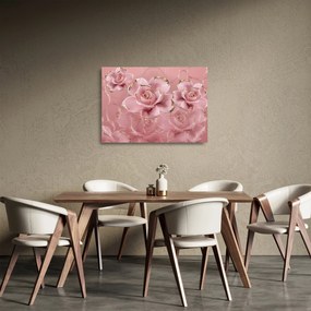 Obraz na szkle - Dekoracje kwiatowe (70x50 cm)