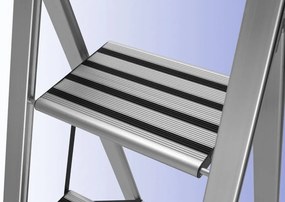 Aluminiowa drabina, 3-stopniowa, WENKO