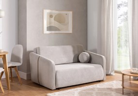 Sofa Zeldia 155 z funkcją spania - jasno szary szenil hydrofobowy Spring 1104