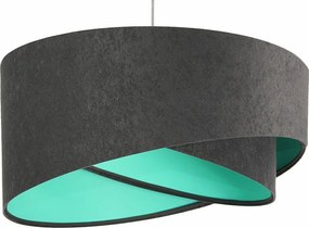 Lampa wisząca GEMSTONE GRAY grafitowa/miętowa