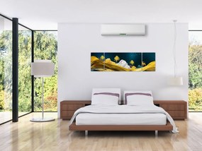 Obraz - Jeleń w krajobrazie (170x50 cm)