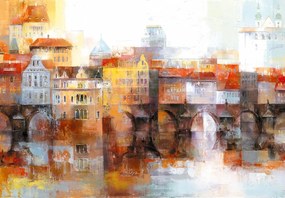 Fototapeta - Malowana Praga (196x136 cm)