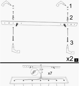 Lampa wisząca Horizont Yildo - 6877, czarny-miedziany