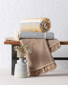 Koc Cosy Home 150x200 Grey&amp;Ecru Check