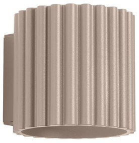 Kinkiet AURA taupe G9 ryflowany SOLLUX  LIGHTING