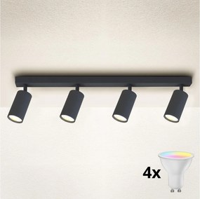 Brilagi - LED RGBW ściemnialna oprawa punktowa SELE 4xGU10/6W/230V antracyt