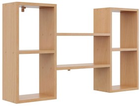 Minimalistyczna półka wisząca w kolorze buk - Scarpi 2X