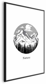 Plakat Zaginiona kraina 60x90 cm z ramą czarną z marginesem ARTGEIST B