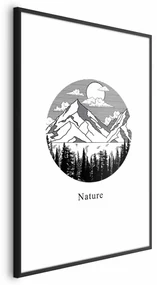 Plakat Zaginiona kraina 60x90 cm z ramą czarną z marginesem ARTGEIST B