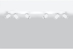 Biała lampa sufitowa Nice Lamps Toscana 6L