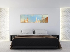 Obraz - Joseph Mallord William Turner, Venice the Dogana and San Giorgio Maggiore, reprodukcje (170x50 cm)