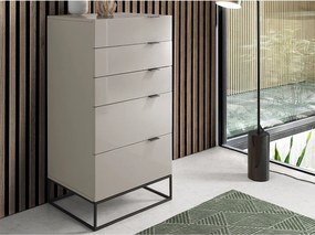 Szyfoniera szare drewno i czarna stal 7019 ANGEL CERDA