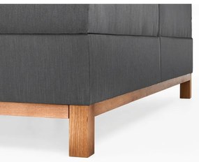 Ciemnoszare łóżko boxspring ze schowkiem 180x200 cm Catania − Meise Möbel