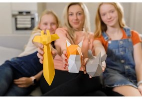 Kreatywny zestaw do złożenia figurki z papieru Papertime Mini Żyrafa