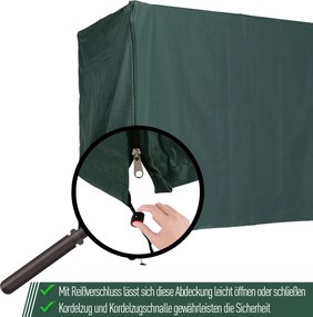 Outsunny Pokrowiec na Huśtawkę Ogrodową Zielony Wodoodporny Ochrona UV Tkanina Oxford 205x124x164cm | Aosom PL