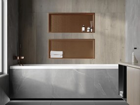 Mexen X-Wall-R półka wnękowa z kołnierzem 75 x 30 cm, miedź szczotkowana - 19C0753010