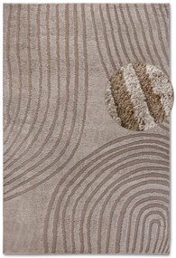 Dywan nowoczesny 3D Elle Collection Gallery Geometria beżowy 200 cm x 280 cm