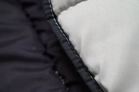 Całoroczna pikowana kołdra 140x200 cm z włókna pustego, czarna