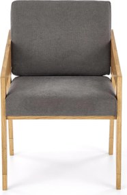 Fotel wypoczynkowy Freedom na dębowym stelażu