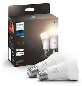 Zestaw 2× LED ściemnialna żarówka Philips Hue WHITE E27/9,5W/230V 2700K